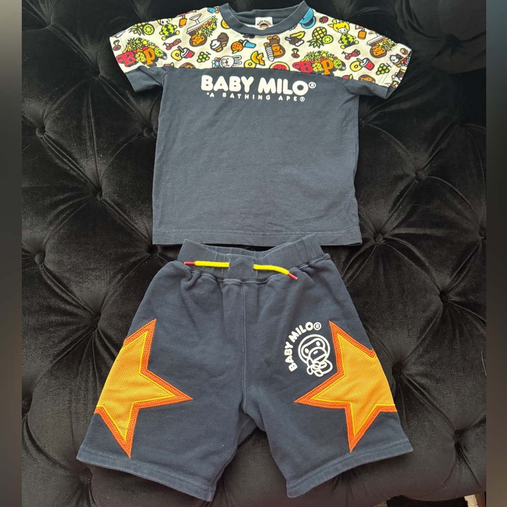 Baby Milo Graphic T-Shirt and Shorts Set